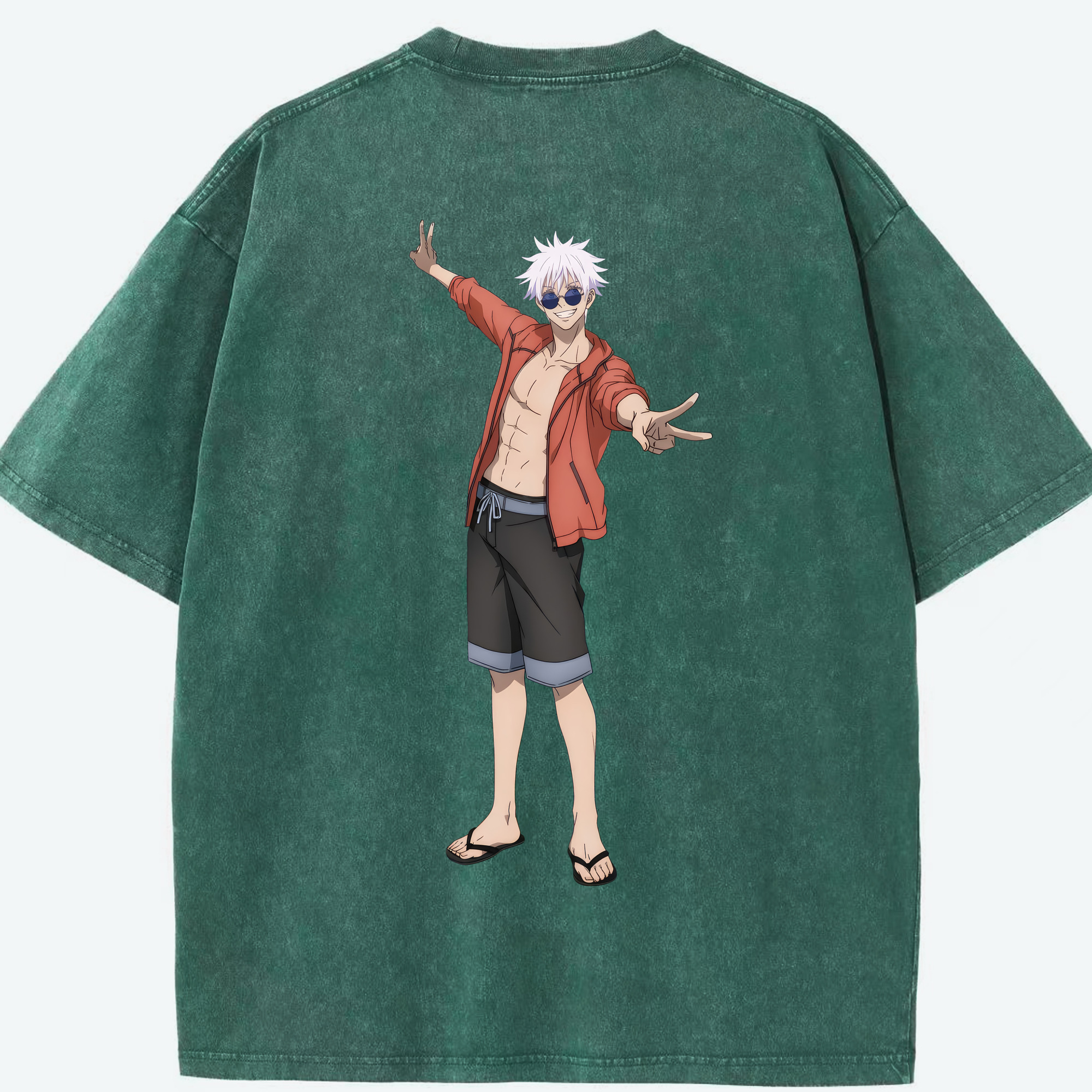 （画像用） 呪術廻戦 Jujutsu Kaisen 綿100% ヴィンテージ風 半袖Tシャツ（背面プリント）